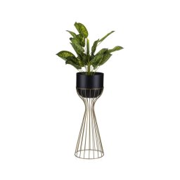 Floreira de metal LOFT 56x20 cm dourada/preto