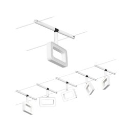 Paulmann 94483 - Conjunto 5xLED/4,8W Sistema de cabos completo FRAME 230V branco