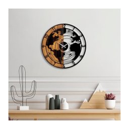 Relógio de parede diâmetro 56 cm 1xAA madeira/metal