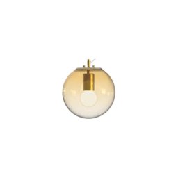 Ideal Lux - Candeeiro suspenso MAPA 1xE27/42W/230V diâmetro 20 cm dourado/fumado
