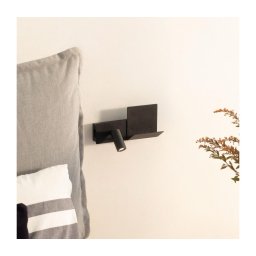 Ideal Lux - Iluminação de parede LED KOMODO LED/4,5W/230V USB CRI 90 preto
