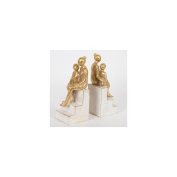 CONJUNTO 2x Suportes para livros dourado
