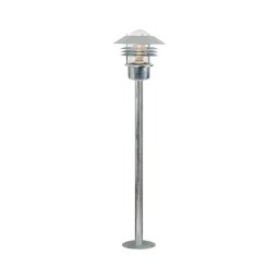 Nordlux - Candeeiro de exterior VEJERS 1xE27/60W/230V IP54 prateado 92 cm