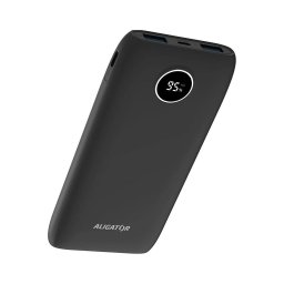 Aligator PBPD10BK - Power Bank com ecrã LCD PD 10000 mAh/20W/3,7V preto