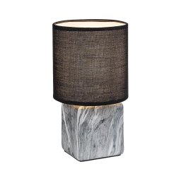 Rabalux 74068 - Candeeiro de mesa NALISA 1xE14/40W/230V preto/decoração em mármore