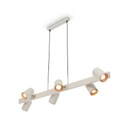 Briloner 4058064 - Lustre suspenso por cabo ERA 6xGU10/10W/230V creme