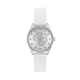 Guess Relógios femininos Relógio analógico de silicone de 34 mm GW1042L1