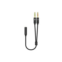Adaptador de Audio Jack 3.5 4 pinos para Jack 3.5 3 pinos 25cm