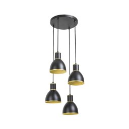 Rabalux 5604 - Candelabro num fio MACKENZIE 4xE27/60W/230V preto antigo/dourado