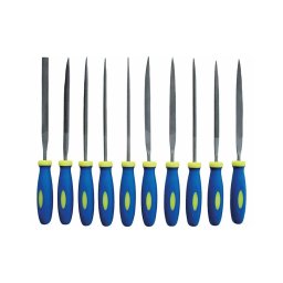 Extol - Conjunto de limas de agulha com cabo de plástico 10 pcs