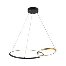 Rabalux 72296 - Candeeiro suspenso LED EMILION LED/36W/230V preto/dourado