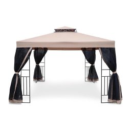 Fieldmann - Gazebo de jardim 3x3 m bege/preto