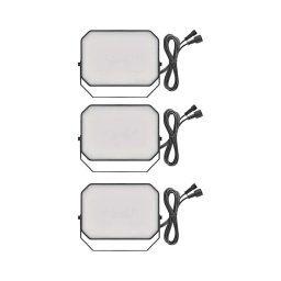 Conjunto 3x Refletores LED RGBIC dimerizáveis para exterior / 14W / 230V / 3000-6500K / IP65 / Wi-Fi Tuya