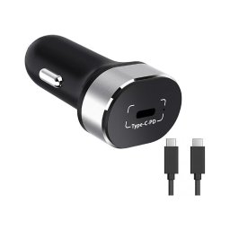 Winner Group - Carregador de carro 1xUSB-C Power Delivery 20W preto