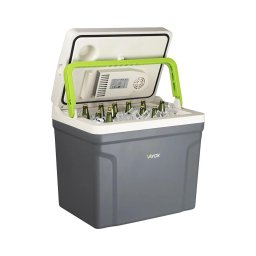 Frigorífico portátil para automóvel com função de aquecimento 27 l 230V/12V/24V cinzento