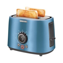 Sencor - Torradeira para duas fatias com grelha para aquecer 1000W/230V azul