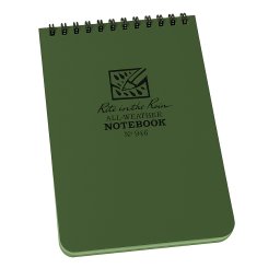 Rite in the Rain Top Spiral Notebook 4x6 Green