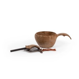 KUPILKA GIFT BOX cup+teaspoon+firesteel brown