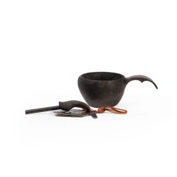 KUPILKA GIFT BOX cup+teaspoon+firesteel black