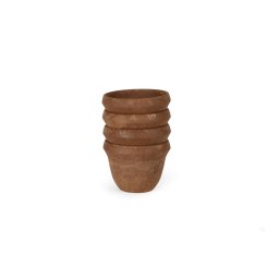 SUOVA 20 set of stackable cups - 4pcs brown