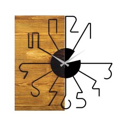 Relógio de parede 58 cm 1xAA madeira/metal