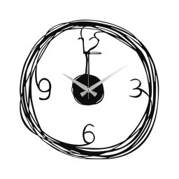 Relógio de parede 48 cm 1xAA preto