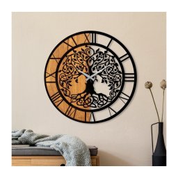 Relógio de parede diâmetro 56 cm 1xAA madeira/metal