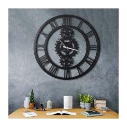Relógio de parede diâmetro 70 cm 1xAA preto