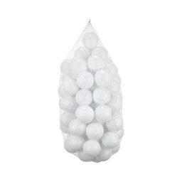 Bolas de plástico para brincar 50 unid. Ø 7 cm branco