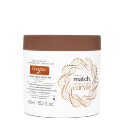 Creme para Pentear Cabelos Crespos Match Ciência das Curvas - 450ml - Match - oBoticário