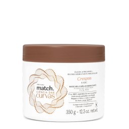 Máscara Capilar Hidratante Cabelos Crespos Match Ciência das Curvas - 350g - Match - oBoticário