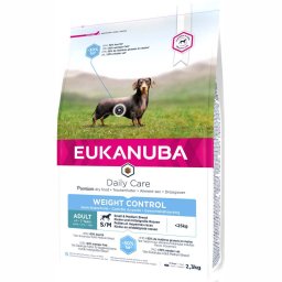 Eukanuba Daily Care Weight Control Small/Medium Adult Dog - Pack económico: 2 x 2,3 kg