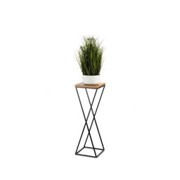 Suporte para plantas 70x24 cm preto/castanho