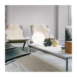 Ideal Lux - Candeeiro de mesa CARTA 1xE27/25W/230V diâmetro 20 cm branco