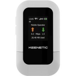 Keenetic Router Roamer 4G (KN-5110) 4G Hotspot com Wi-Fi 6 Branco Cinzento