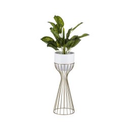 Floreira de metal LOFT 56x20 cm dourada/branco