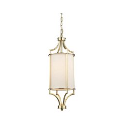 Open Design OR80568 - Lustre com corrente LUNGA 1xE27/15W/230V latão/branco