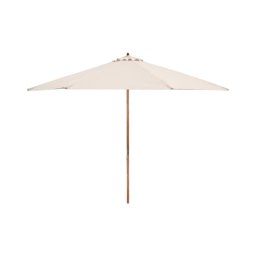Fieldmann - Guarda-sol diâmetro 3 m creme/acácia
