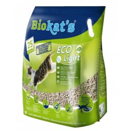 BIOKATS - Eco Light Biokat - Areia para Gatos Natural e Leve - 5Lt