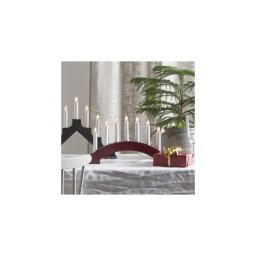Eglo 410446 - Castiçal de Natal BEA 7xE10/3W/230V vermelho