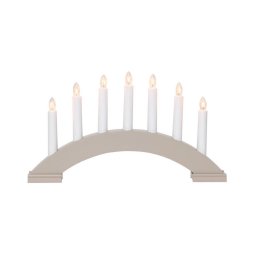 Eglo 410448 - Castiçal de Natal BEA 7xE10/3W/230V cinzento