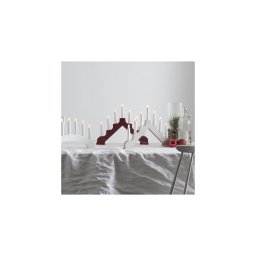 Eglo 410453 - Castiçal de Natal ADA 7xE10/3W/230V vermelho
