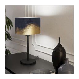 Eglo 39975 - Candeeiro de mesa CASUARITA 1xE27/40W/230V azul/dourado