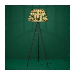 Eglo 390155 - Candeeiro de chão MONTEZUELO 1xE27/40W/230V bambu