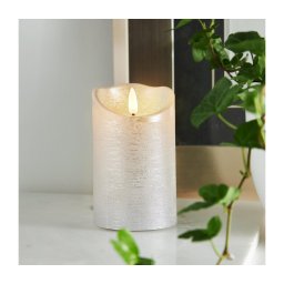 Eglo 411503 - Vela LED FLAMME RUSTIC LED/2xAA prateada