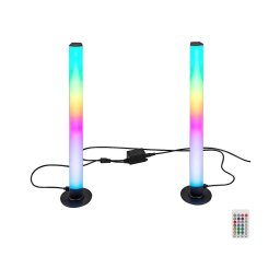 Rabalux 76014 - Conjunto 2x Lâmpadas de Mesa LED RGB Dimerizáveis PACO LED/5W/5V