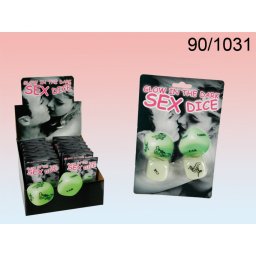 Jogo de Dados Kamasutra Glow in The Dark Sex Dice