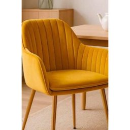 Presentes Miguel Cadeira Chic Golden - Amarelo