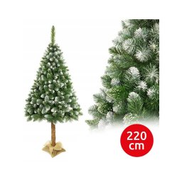 Árvore de Natal sobre um tronco 220 cm pinheiro