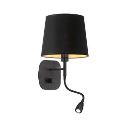 Ideal Lux - Lâmpada de parede LED NORDIK 1xE14/40W + LED/1,5W/230V
